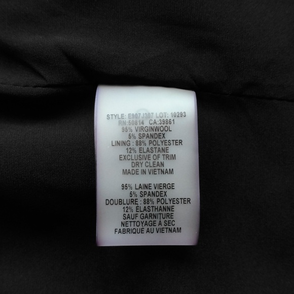 New ELIE TAHARI Gray Wool Bennet Pencil Skirt 14 - Picture 6 of 6